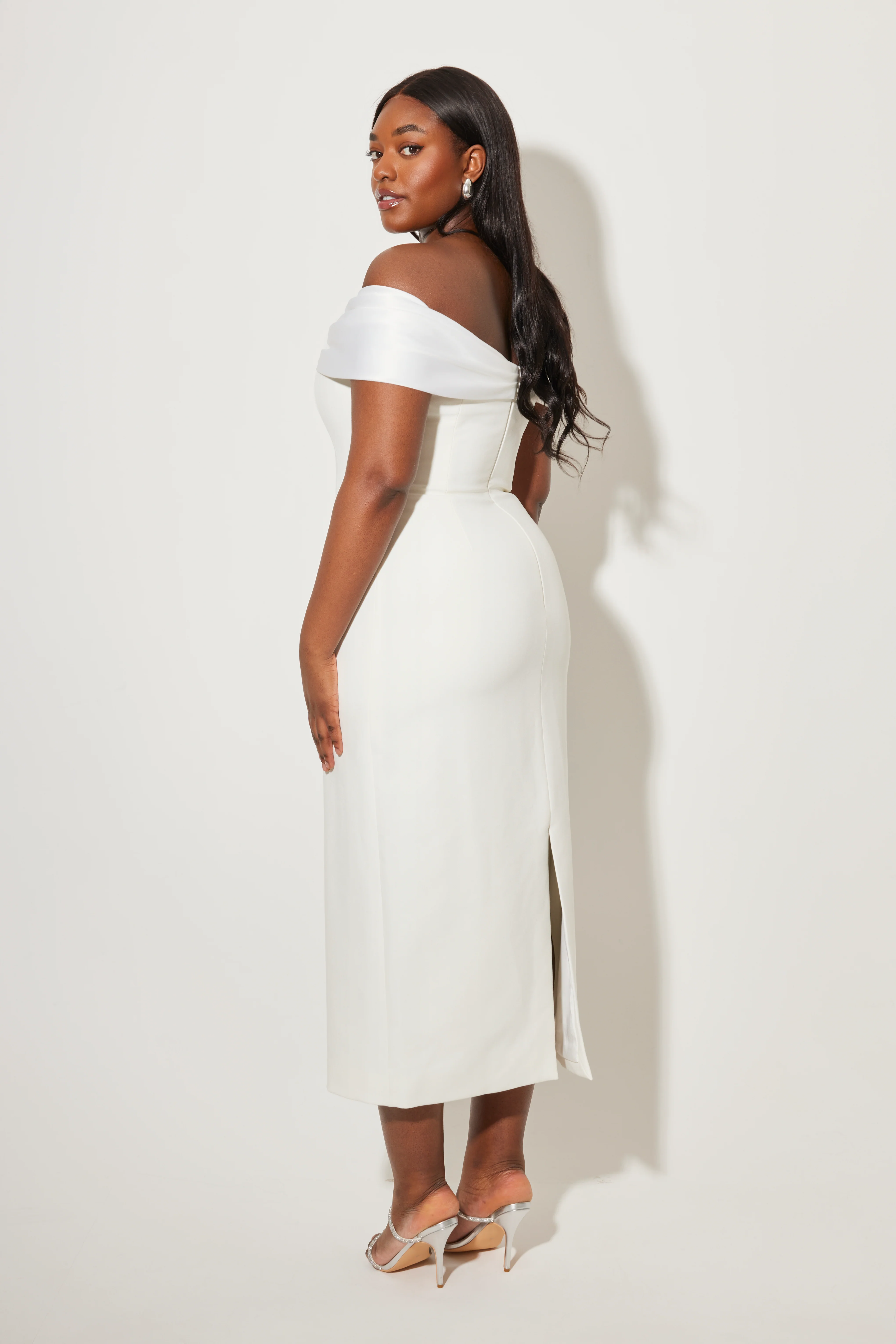 Bow Midi Dress - Image 3