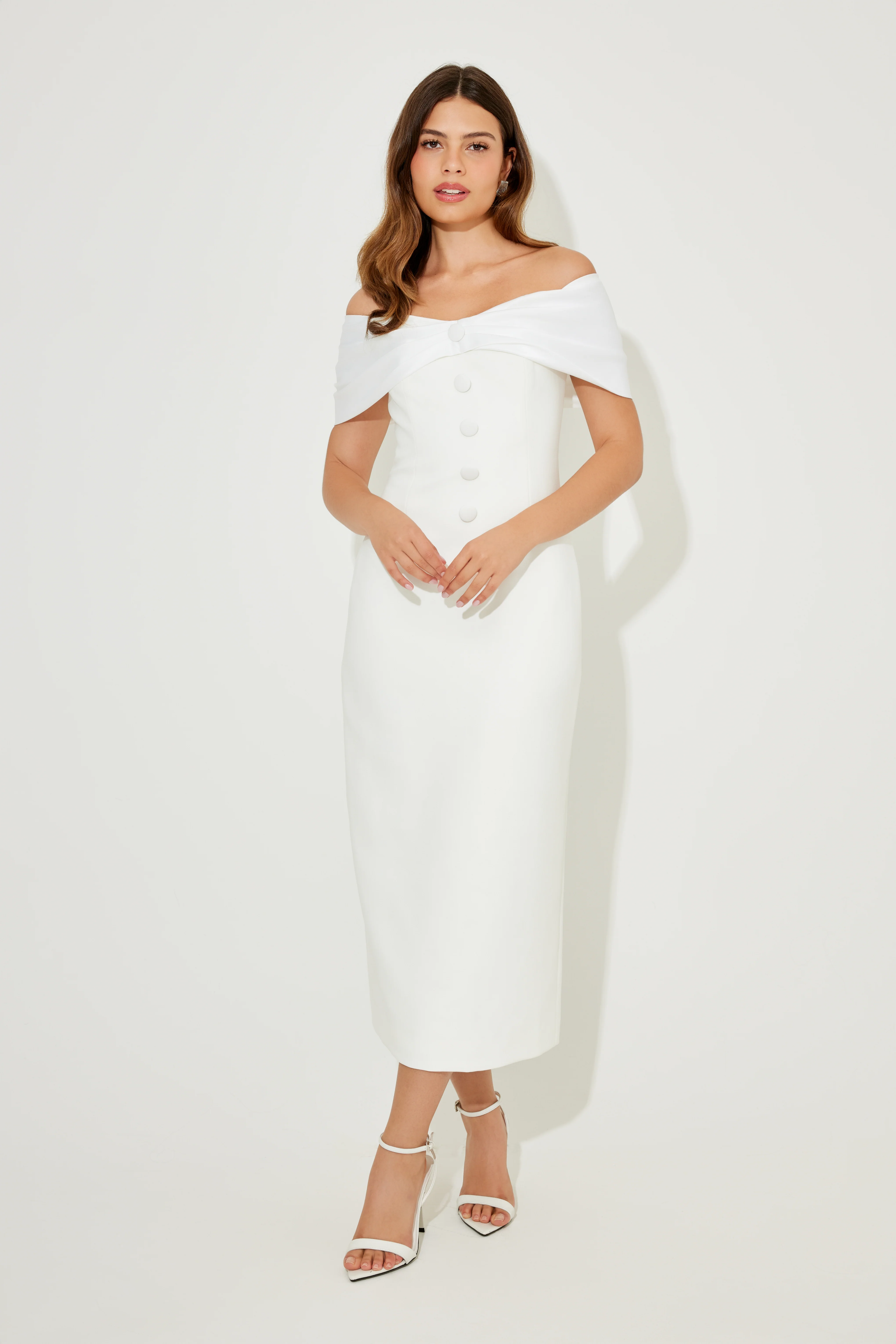 Bow Midi Dress - Image 5