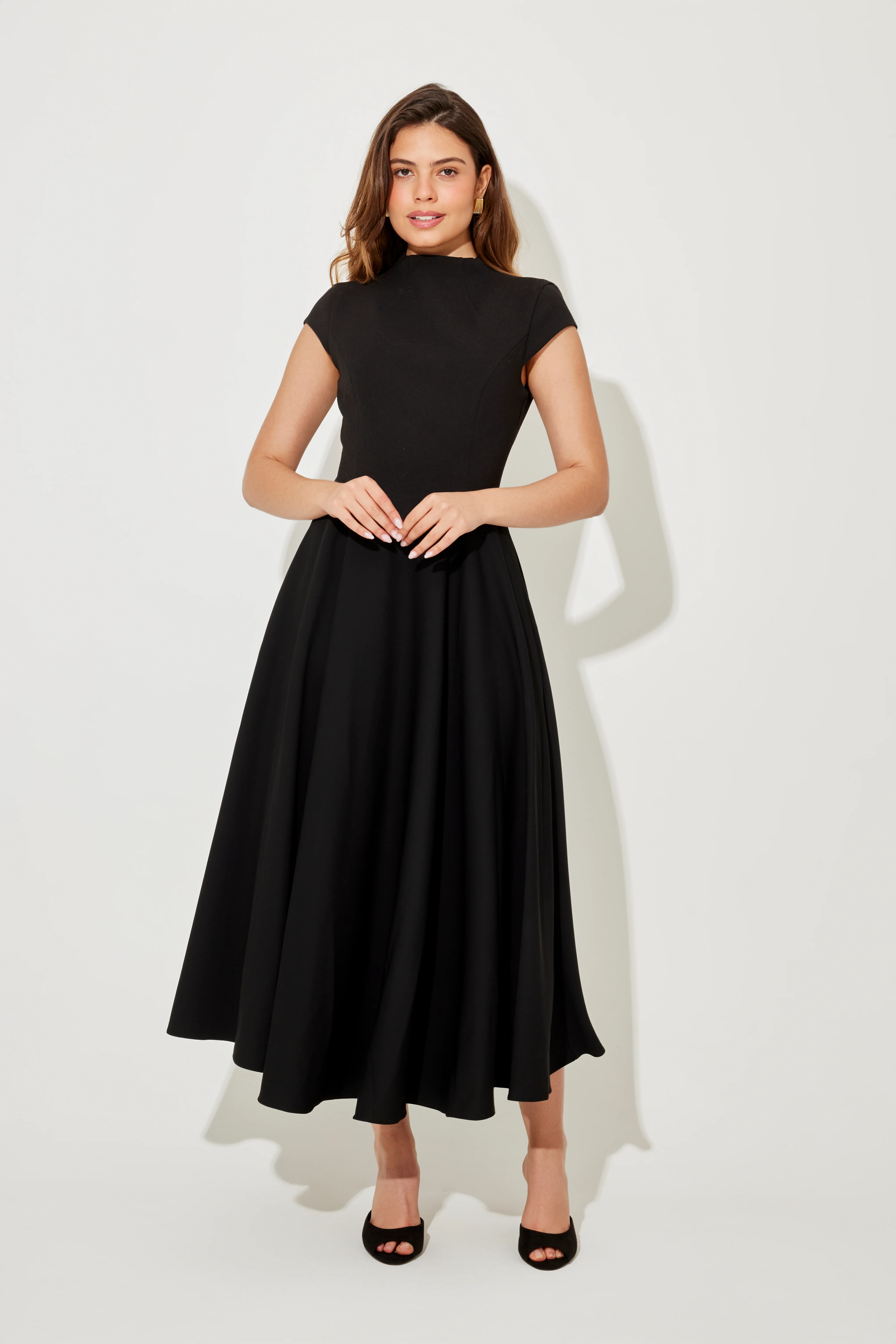 Cap Sleeve Midi Dress - Image 5