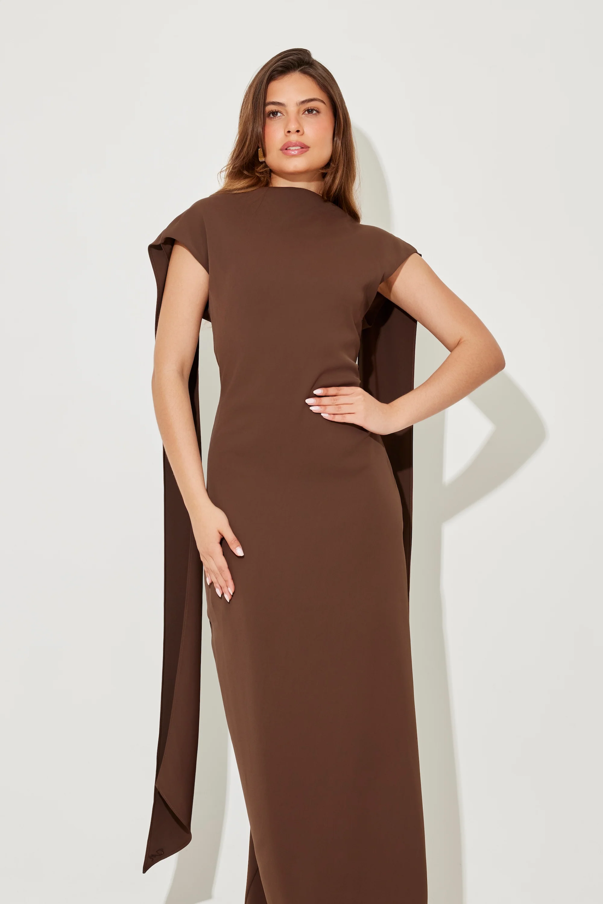 Drape Maxi Dress - Image 4