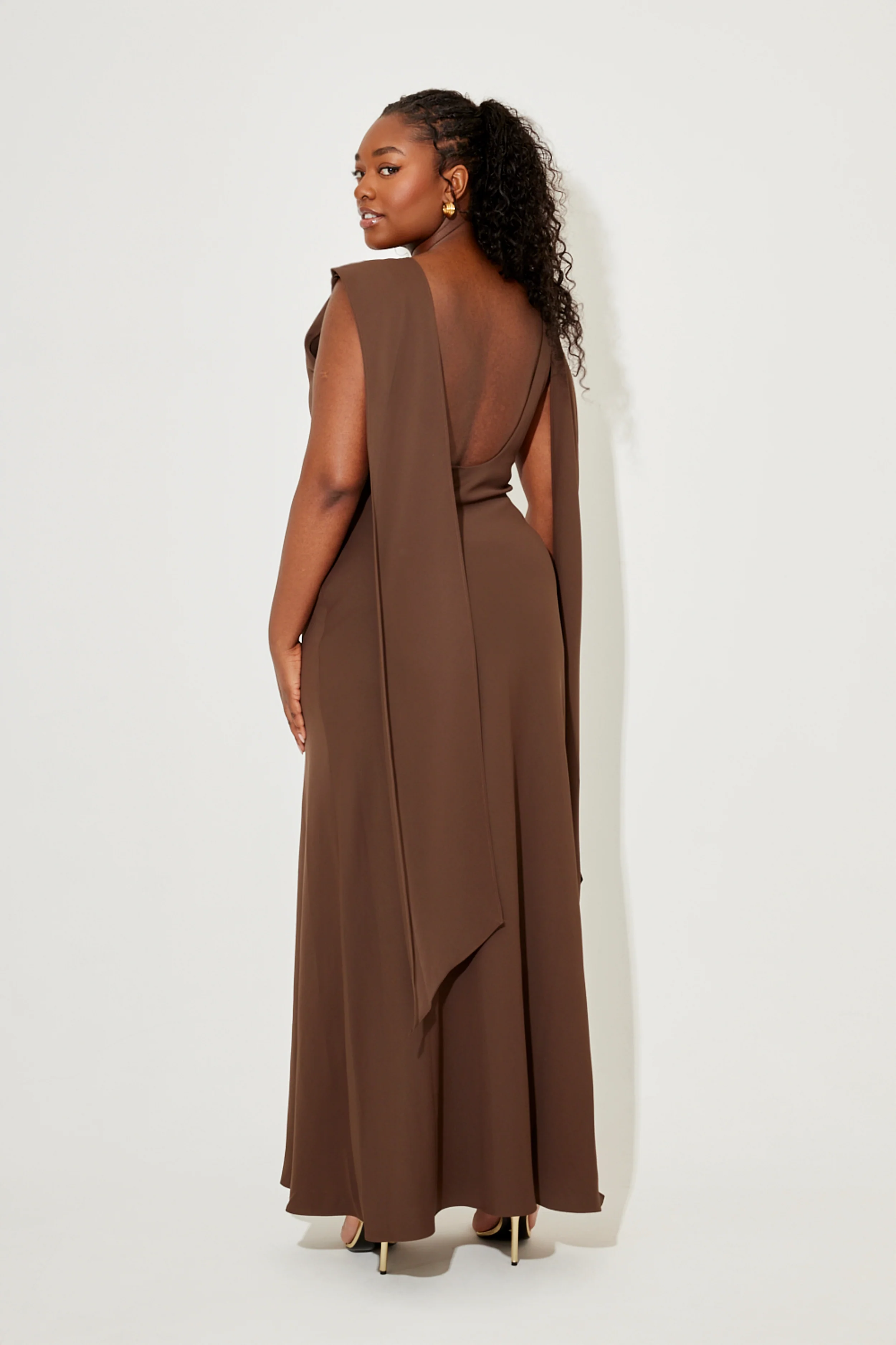 Drape Maxi Dress - Image 5