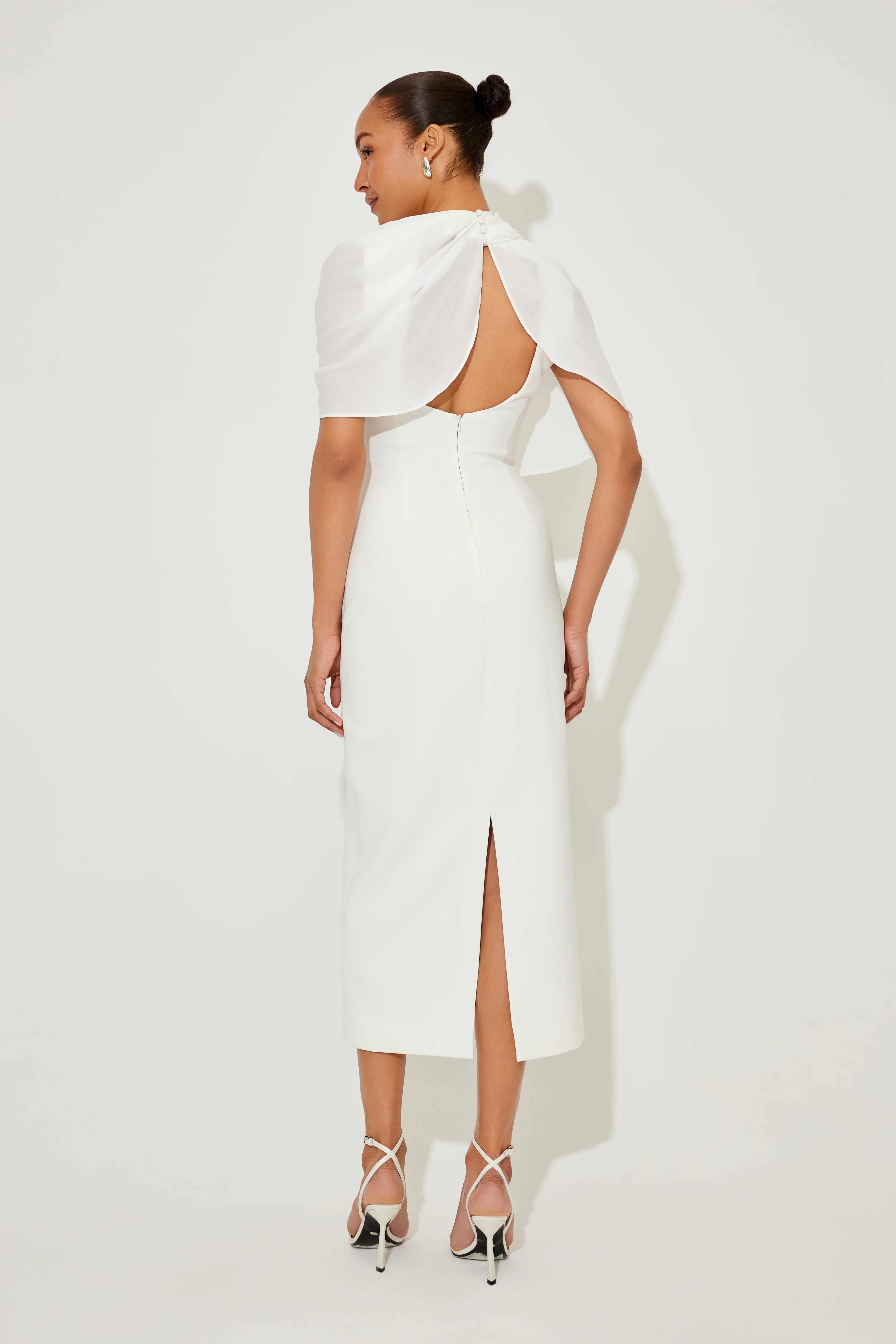 Gathered Midi Dress - Image 4