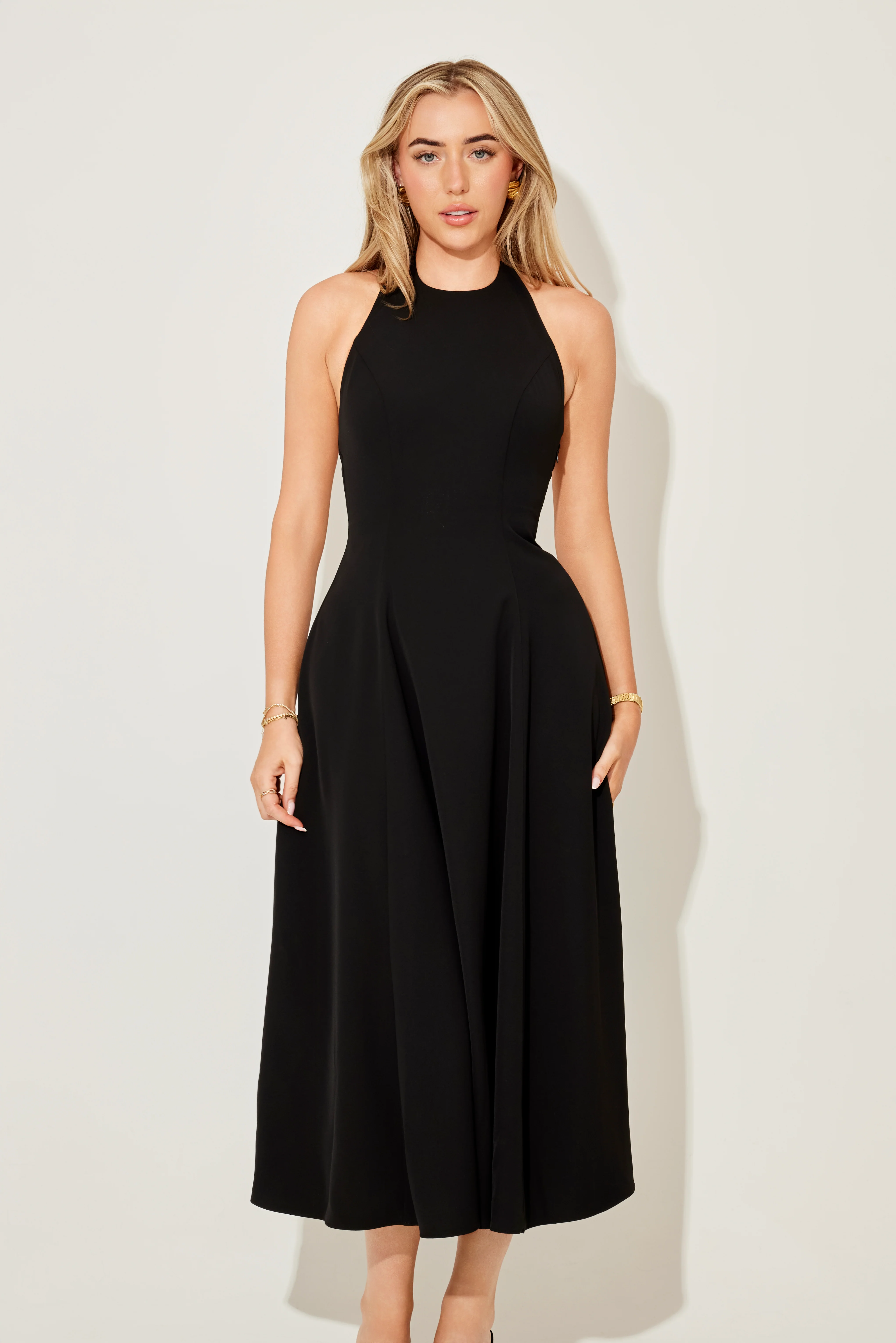 Low Back Midi Dress - Image 4