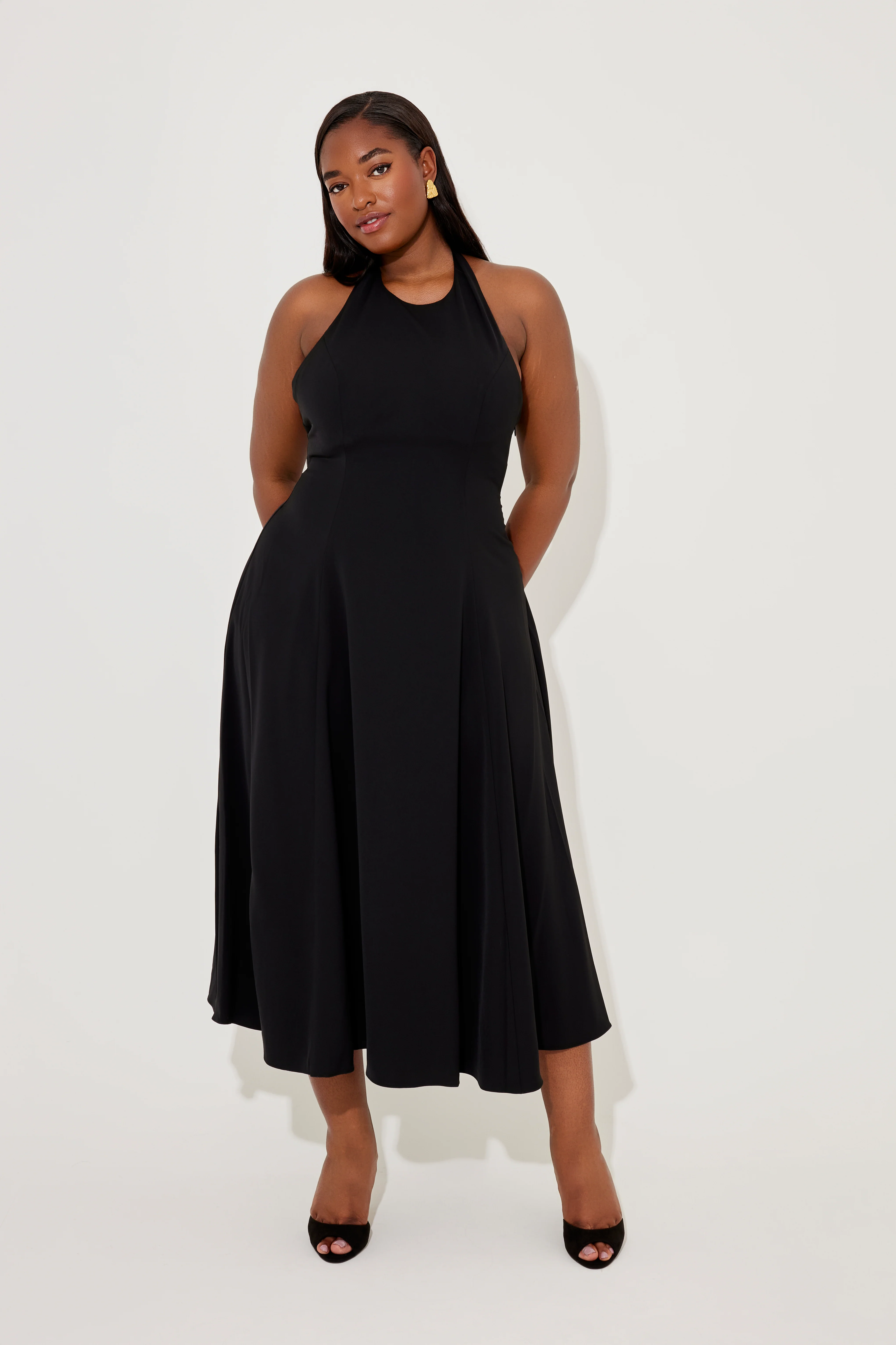 Low Back Midi Dress - Image 5