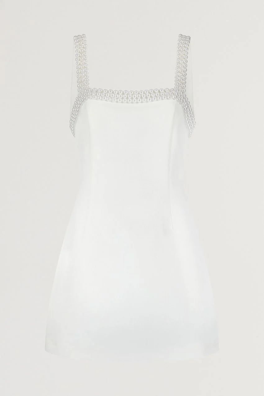 Pearl Trim Mini Dress - Image 5