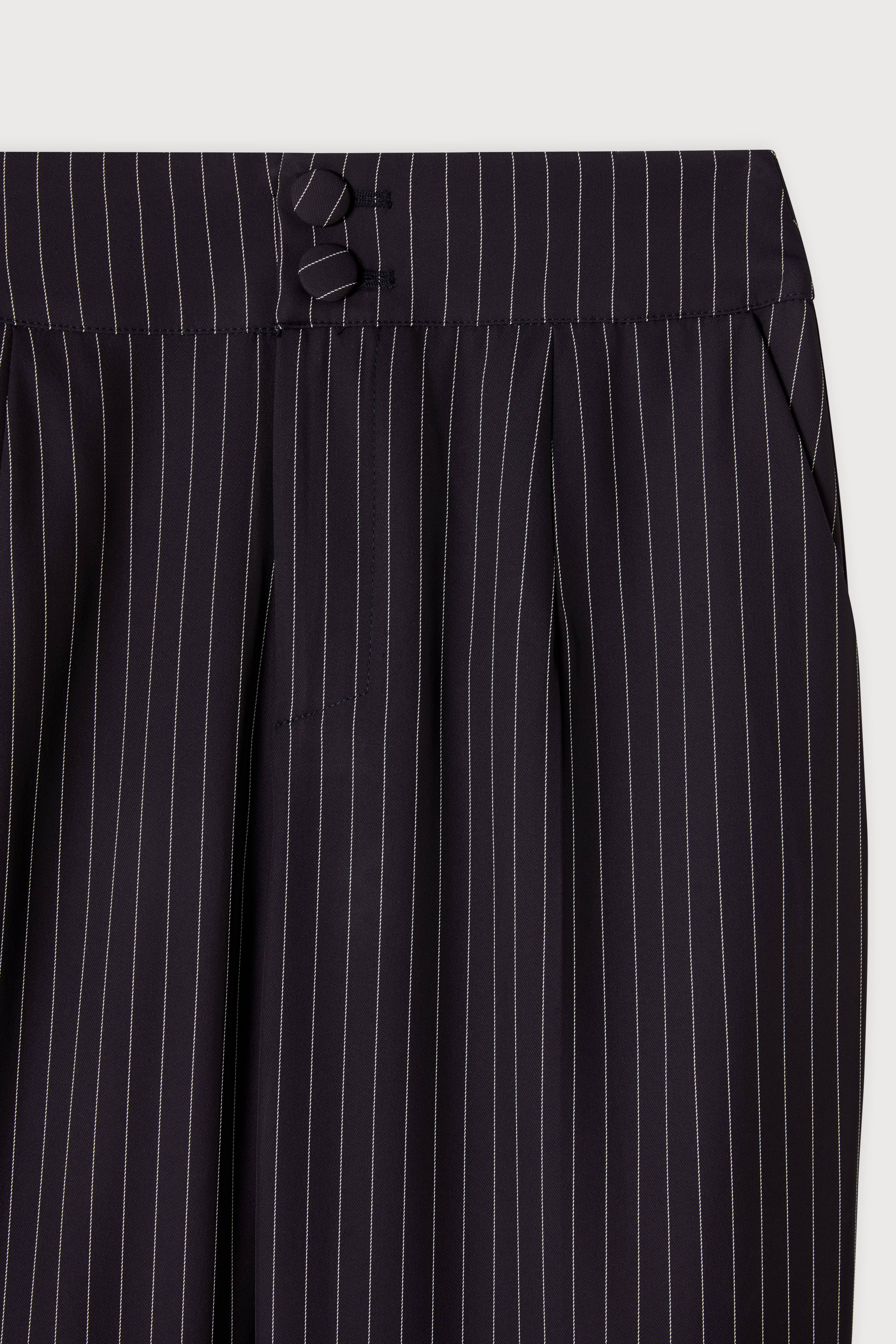 Pinstripe Slim Flare Trousers - Image 7