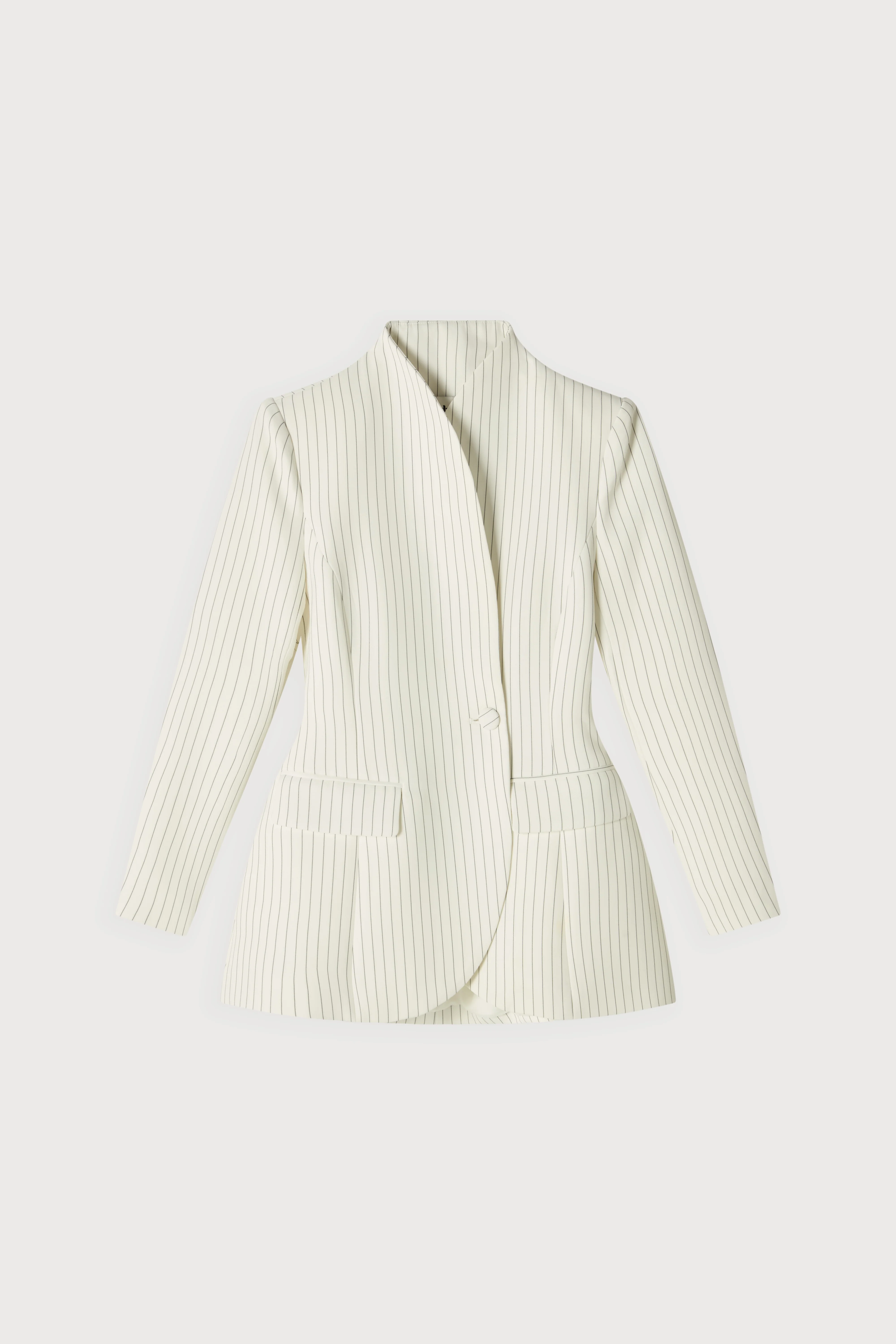 Tailored Pinstripe Blazer - Image 6