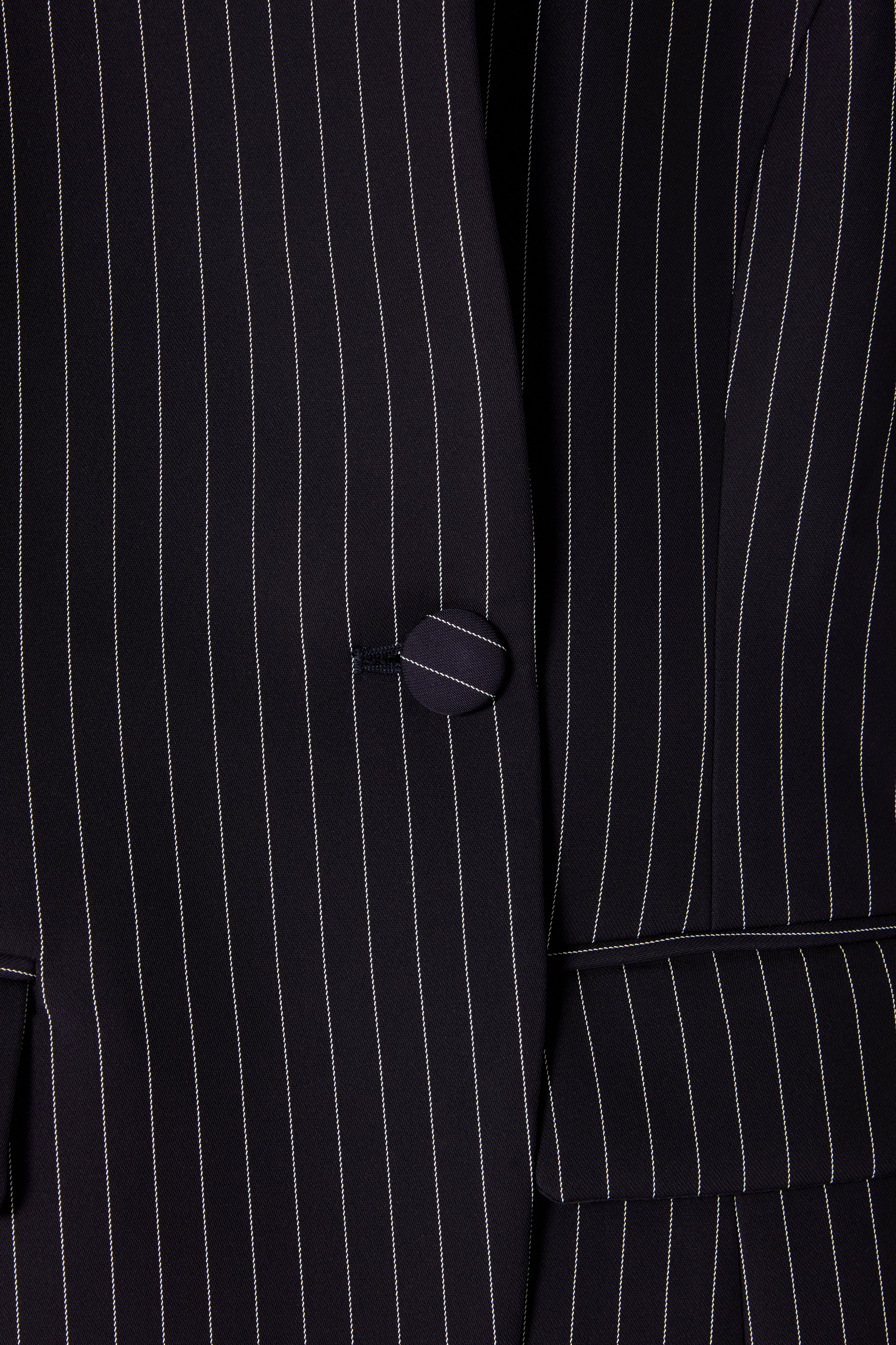 Tailored Pinstripe Blazer - Image 8