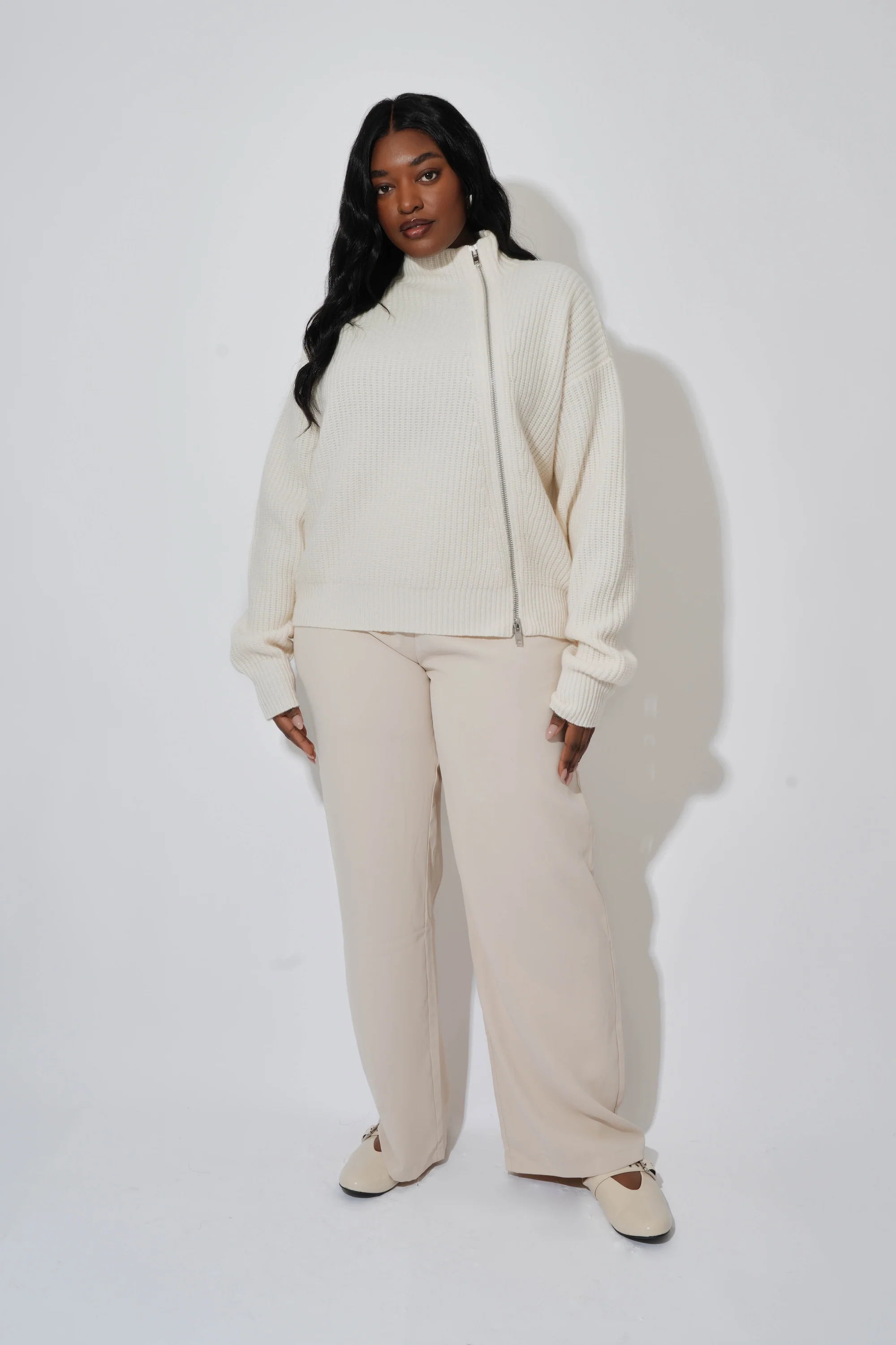 Wool Zip Jumper - Image 6