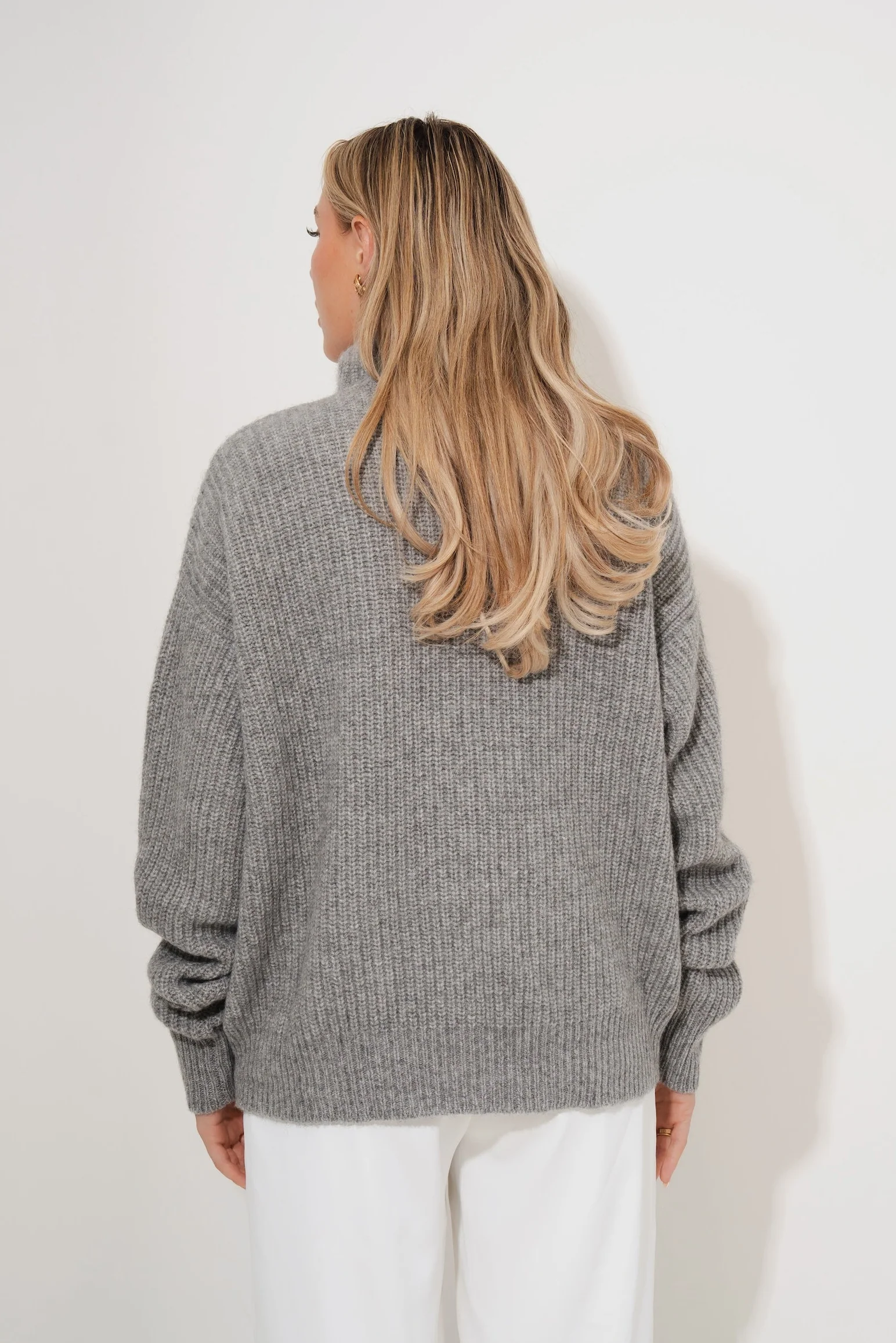 Wool Zip Jumper - Image 3