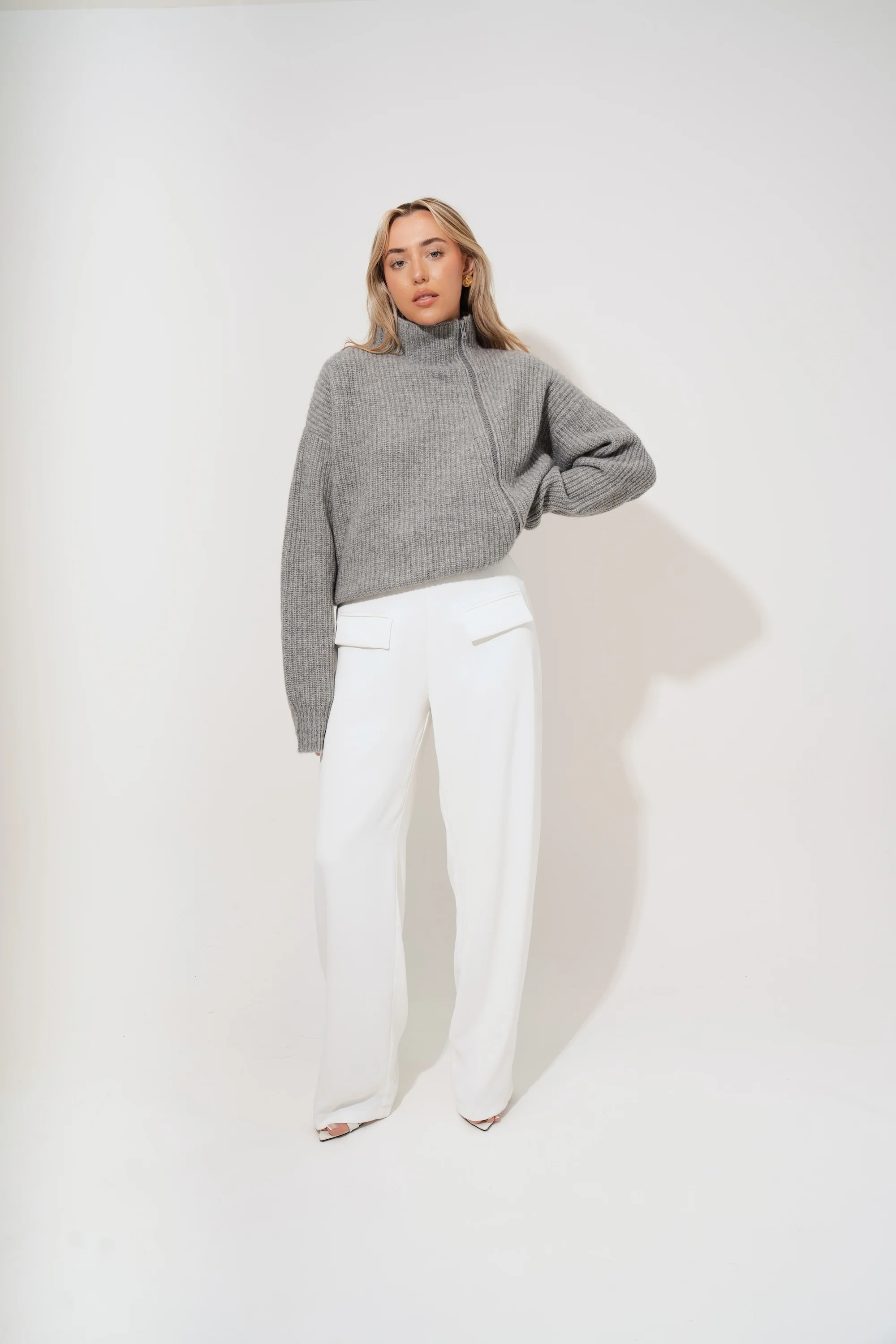 Wool Zip Jumper - Image 4